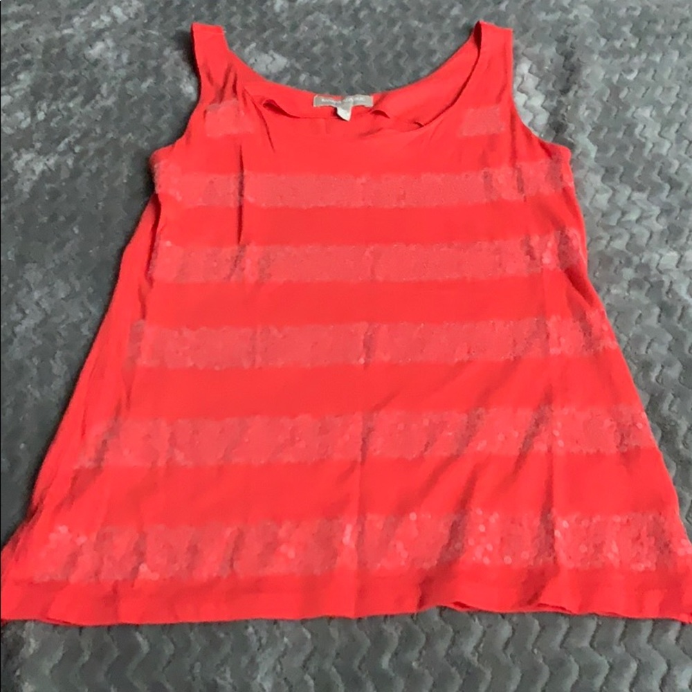 5/25 💜 Orange/red banana republic tank top